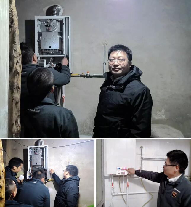 高度重視！董事長陳群親臨服務(wù)現(xiàn)場慰問一線售后人員_壁掛爐  溫度