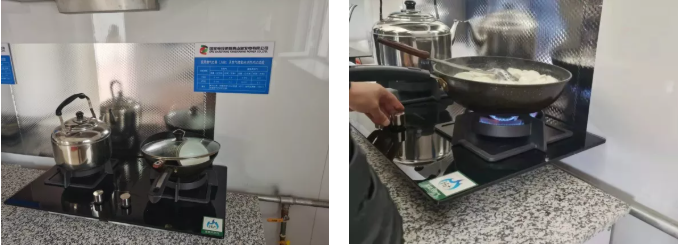 萬和富氫型燃?xì)馄骶咄度胧痉哆\(yùn)行_壁掛爐顯示e1